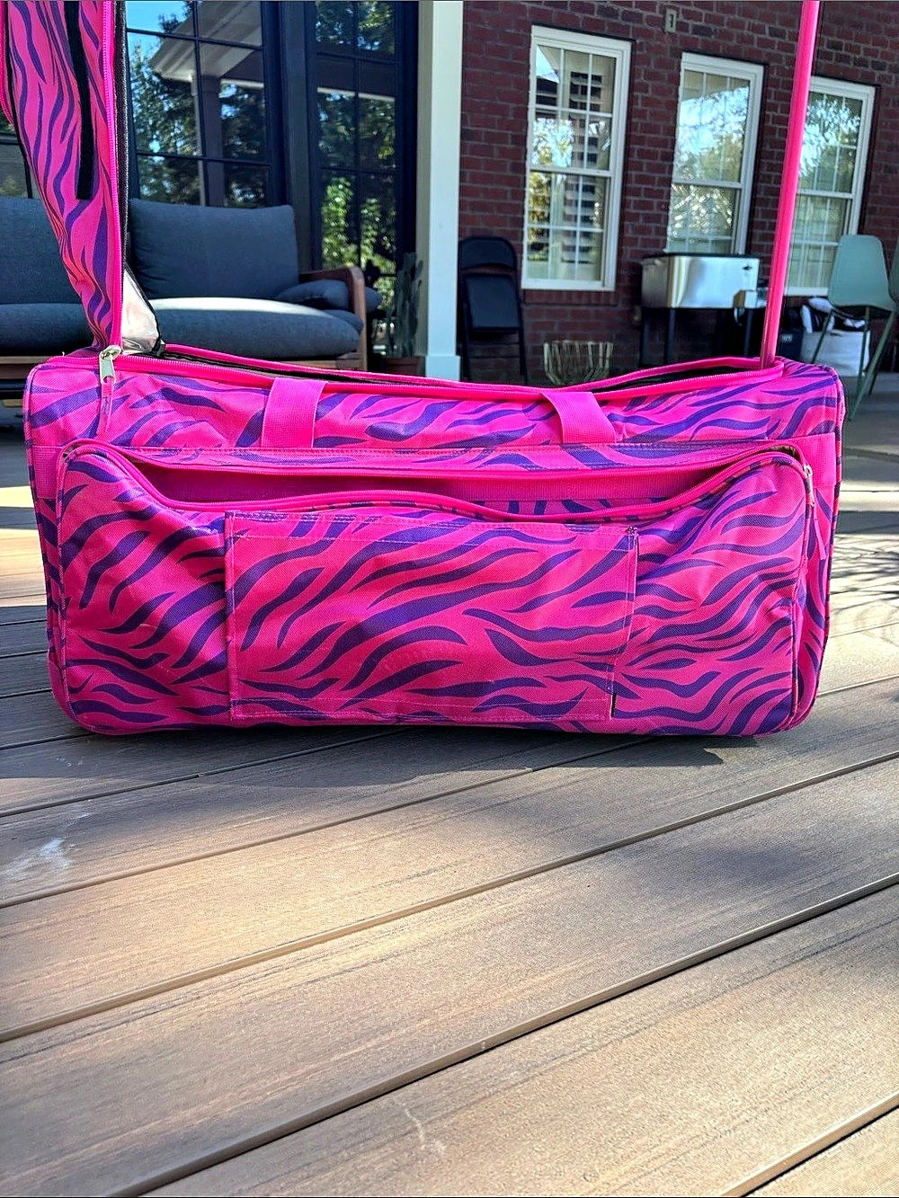 Pack 2 Rock dance duffel Travel Bag in Pink & Purple